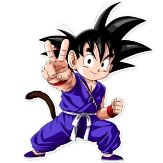 ✌ Goku Dragon Ball Goku, Dragon Ball, Anime, Cartoon, Charakter, Kampf, Martial Arts telegram sticker
