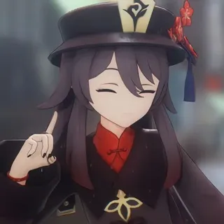 🥀 Hu Tao Genshin Impact Hu Tao, Genshin Impact, Anime, Videospiel Charakter, Süß, Hut telegram sticker