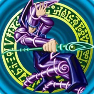 🖤 Dark Magician Yu-Gi-Oh! anime, card game, wizard, monster, duel, magic telegram sticker
