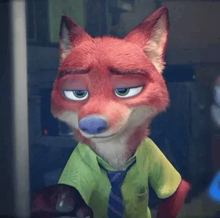 🦊 Nick Wilde Zootopia fuchs, zoomania, nick wilde, disney, cartoon, animation telegram sticker