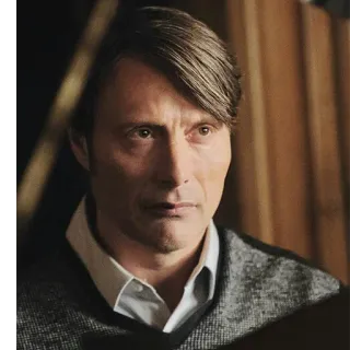☹️ Mads Mikkelsen 俳優, ポートレート, 男性, 顔 telegram sticker