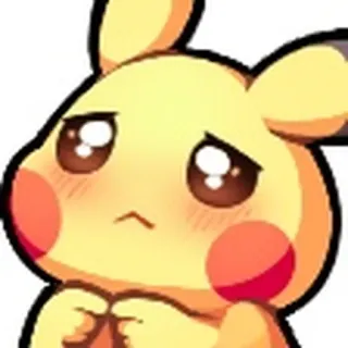 🫶 Pikachu Pikachu, Pokémon, carino, anime, triste telegram sticker