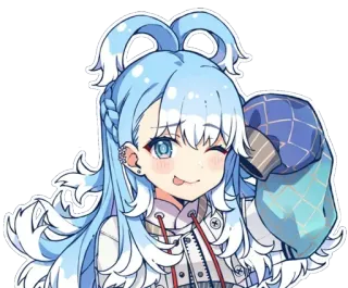😍 Kobo Kanaeru Аниме девушка, Kobo Kanaeru, VTuber, Айдол, Милый, Стикер whatsapp sticker