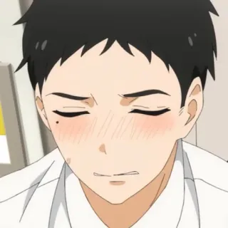 😳 Anime, Manga, Charakter, Erröten, Besorgt, Verlegen telegram sticker