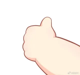 🍼 thumbs up, gesture, hand, agreement, okay, positive whatsapp sticker