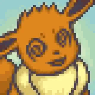 😵 Eevee pokemon, eevee, imut, binatang, kartun telegram sticker