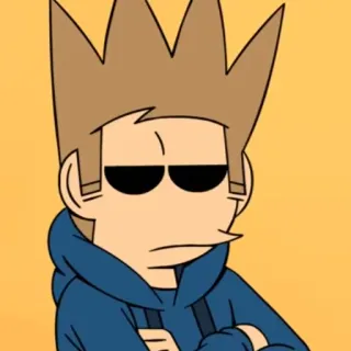 😕 Tom Eddsworld การ์ตูน, แอนิเมชั่น, ตัวละคร, สุดโต่ง, เจ๋ง whatsapp sticker