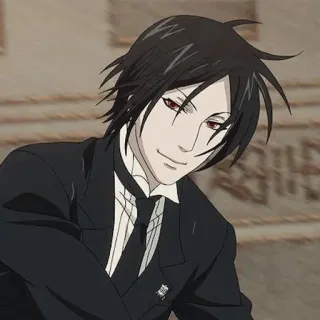 🔌 Sebastian Michaelis Black Butler อนิเมะ, มังงะ, แบล็กบัตเลอร์, เซบาสเตียน มิคาเอลิส, ปีศาจ, พ่อบ้าน, แฟนอาร์ต telegram sticker