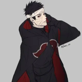 😏 Obito Uchiha Naruto anime, manga, Obito, Naruto, Uchiha, Akatsuki telegram sticker