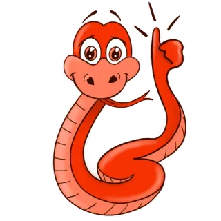 👍 serpent, dessin animé, animal, reptile, mignon, amical, personnage, mascotte whatsapp sticker