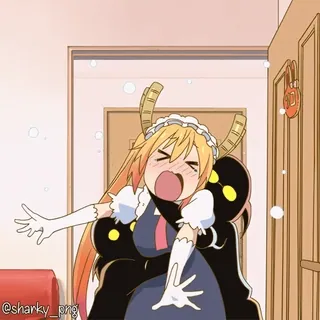 😣 Tohru Miss Kobayashi's Dragon Maid telegram sticker