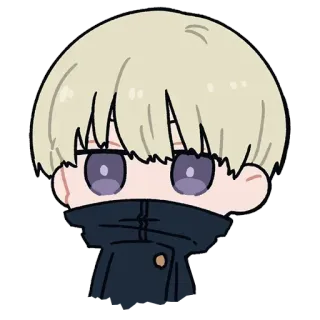 😶 Kokichi Muta Jujutsu Kaisen Anime, Manga, Chibi, Fanart telegram sticker