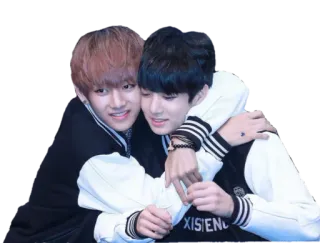👨‍❤️‍👨 hug, friendship, affection, bromance, people telegram sticker