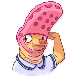 😏 Cartoon, Lustig, Figur, Tier, Illustration, Sticker whatsapp sticker