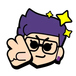 ✌️ cartoon, character, gesture, sticker, girl telegram sticker