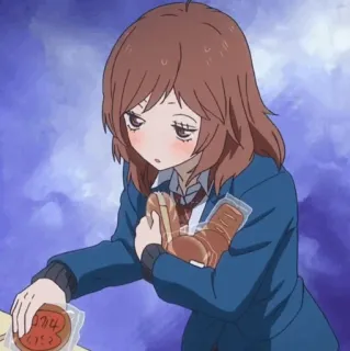 🥡 0714
(くた) anime girl, school uniform, sad, food, blush telegram sticker