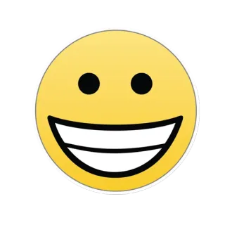😁 Smiley, Emoticono, Feliz, Sonrisa telegram sticker