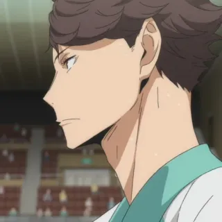 😕 Oikawa Tooru Haikyuu!! Anime, Haikyuu, Oikawa, Tooru, Siatkówka, Postać telegram sticker