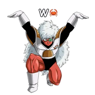 8️⃣ W 🦀 Anime, Cangrejo, Personaje, Divertido, Meme whatsapp sticker