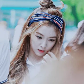 🌨 Irene femme, fille, kpop, Red Velvet, bandeau telegram sticker