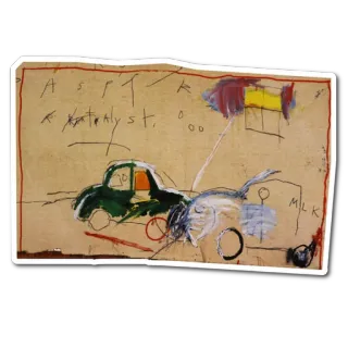 🚙 ASPITIK arte, pintura, abstracto, arte moderno, dibujo, boceto whatsapp sticker