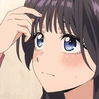 😅 Kazuya Kinoshita (female form) Rent-a-Girlfriend telegram sticker