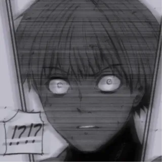 🖤 1717 anime, manga, angry, scared, male whatsapp sticker