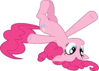 😃 Pinkie Pie My Little Pony My Little Pony, Pinkie Pie, Dibujo animado, Poni, Rosa, Lindo, Divertido telegram sticker