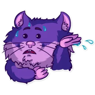 😅 хомяк, испуганный, нервный, потеет, мультфильм, животное, милый telegram sticker
