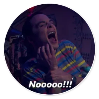 😲 Nooooo!!! gritar, molesto, frustrado, decepcionado, enojado, triste whatsapp sticker