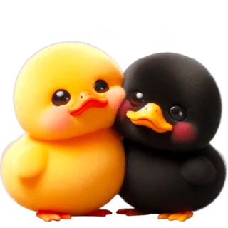 ☺️ المحبة patitos, lindo, amor, amistad, pájaros, animales telegram sticker