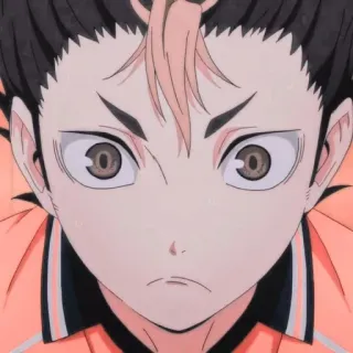 🎭 Nishinoya Yuu Haikyuu anime, haikyuu, nishinoya, yuu, volleyball telegram sticker