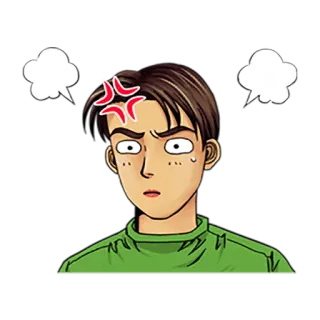😠 rabbia, arrabbiato, anime, personaggio, frustrazione telegram sticker