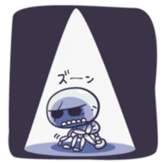 😣 ズーン sad, depressed, character, manga, anime, lonely telegram sticker
