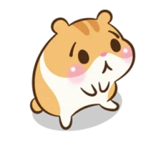 😞 仓鼠, 可爱, 动物, 啮齿动物, 卡哇伊, 宠物, 贴纸 telegram sticker