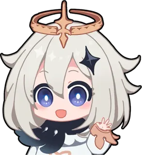 👋 Paimon Genshin Impact Paimon, Genshin Impact, anime, cute, video game, character, waifu telegram sticker