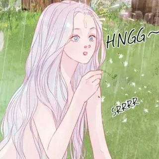 😙 HNGG~SRRRR ผู้หญิง, น่ารัก, อนิเมะ, ประกาย, hngg, srrrr, ภาพวาด telegram sticker