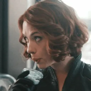 😶 Black Widow แบล็ควิโดว์, มาร์เวล, ซูเปอร์ฮีโร่, สการ์เล็ตต์ โจแฮนส์สัน telegram sticker