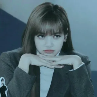 💙 Lisa Lisa, Blackpink, K-pop, ca sĩ, thần tượng, phụ nữ, chân dung telegram sticker