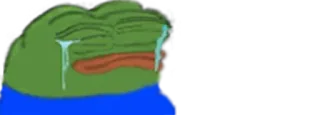 😭 Pepe the Frog Pepe, frog, meme, sad telegram sticker