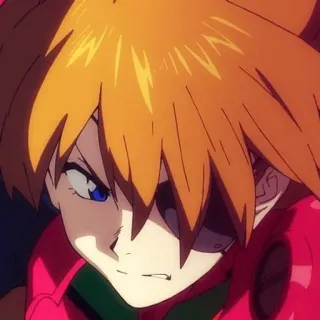 🌟 Asuka Langley Soryu Neon Genesis Evangelion Anime, Charakter, Mädchen, Rothaarige, Asuka Langley Soryu, Evangelion telegram sticker