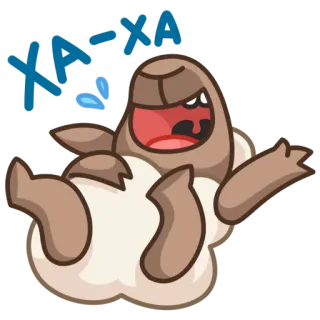 😂 XA-XA rindo, desenho animado, alegre, engraçado, expressão, personagem, animação telegram sticker