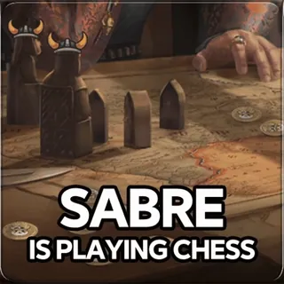 😺 SABRE IS PLAYING CHESS 체스, 보드게임, 바이킹, 테이블 게임, 사브르 telegram sticker