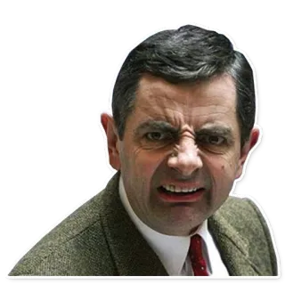 😖 Mr. Bean comedian, funny, face, actor, man telegram sticker
