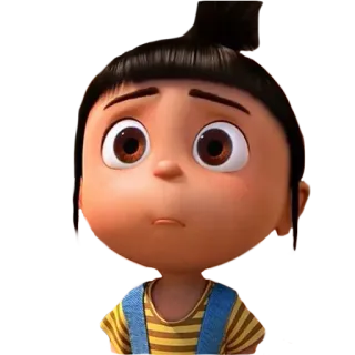 😐 Agnes Despicable Me Agnès, Moi, moche et méchant, Dessin animé, Personnage animé telegram sticker