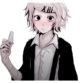 😎 Juuzou Suzuya Tokyo Ghoul XIII Anime, Manga, Tokyo Ghoul, Juuzou Suzuya, Sticker, Personaggio telegram sticker