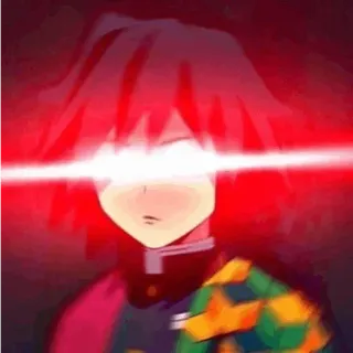 🤩 anime, manga, red eyes, glowing eyes, animated telegram sticker
