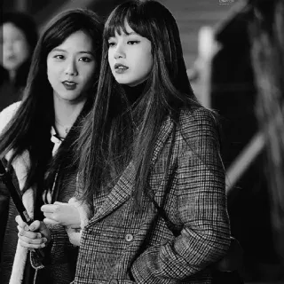 🗽 женщины, портрет, мода, девушки, черно-белый telegram sticker