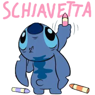 🐨 Stitch Lilo & Stitch SCHIAVETTA Stitch, Disney, cute, alien, Lilo & Stitch telegram sticker