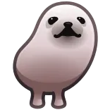 🙃 foca, animal, fofo, criatura marinha, desenho animado, mamífero whatsapp sticker